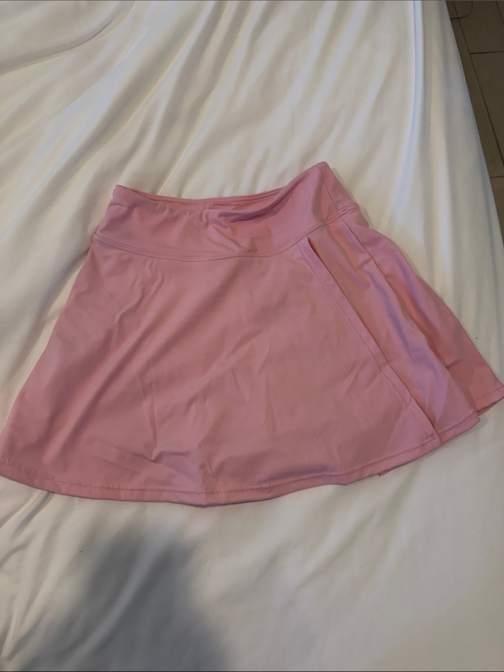 High-Waist Pink Athletic Skirt with Flare